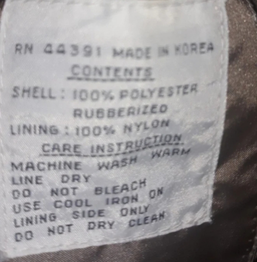 Vintage Rubberized Taupe Trench Coat 9/10 - Picture 4 of 5